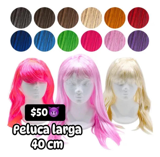 Peluca larga 40cm