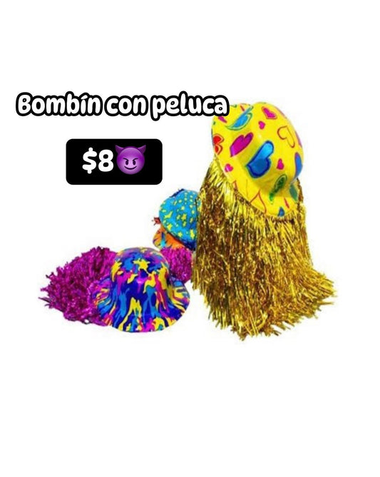 Bombin con peluca