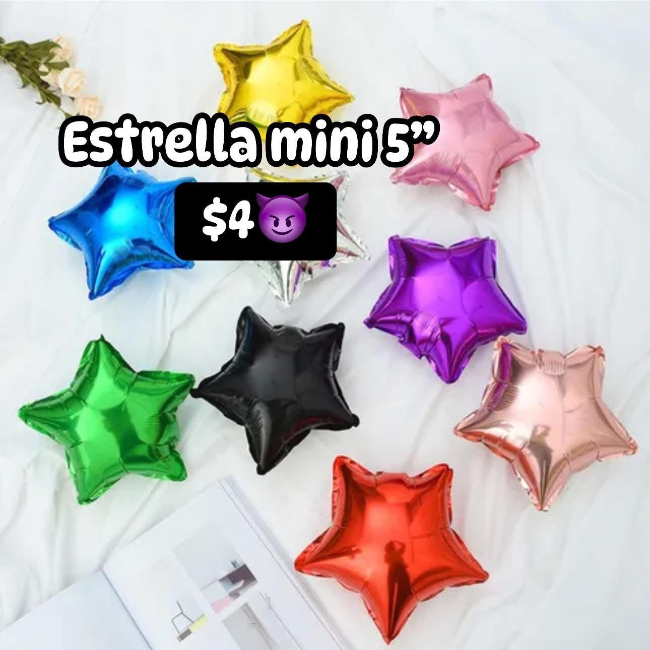 Globo estrella mini 5 pulgadas