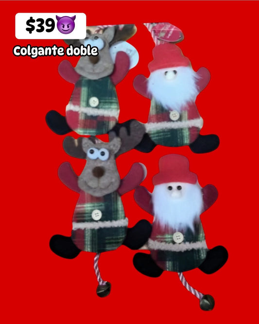 Colgante doble Navidad