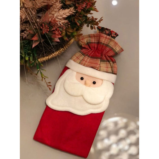 Cubre botella navideño