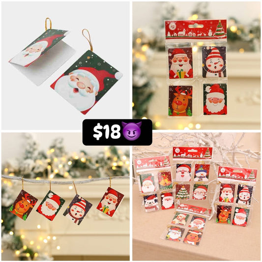 Tarjeta para regalo navideña