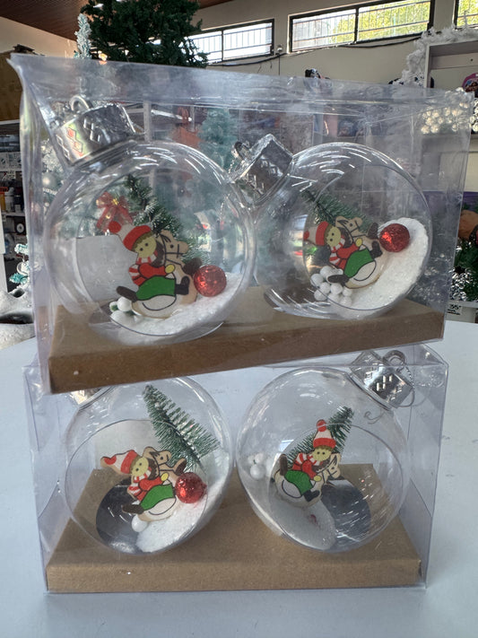 Esfera nevada 2 piezas