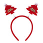 Diadema navideña con resorte