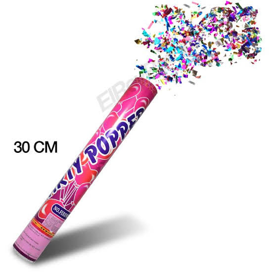 bazuca confeti metalico 30 CM
