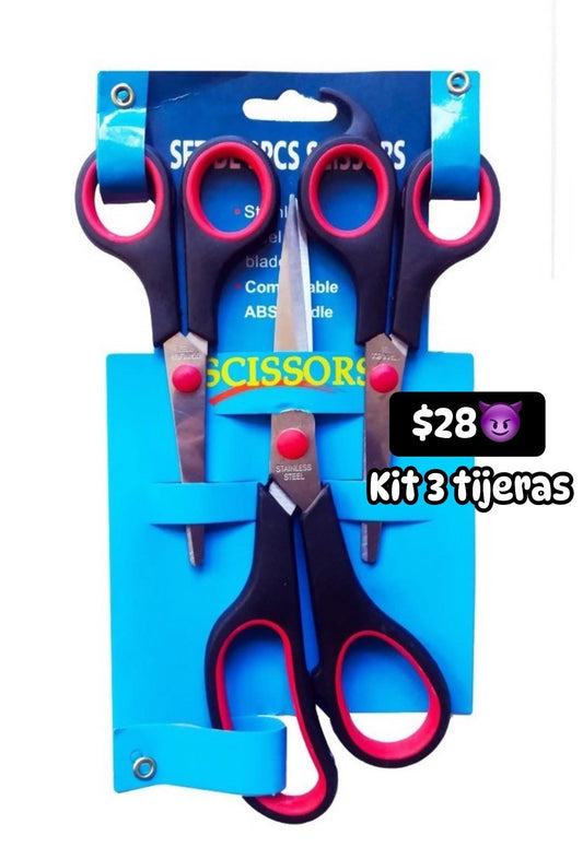 Kit 3 tijeras
