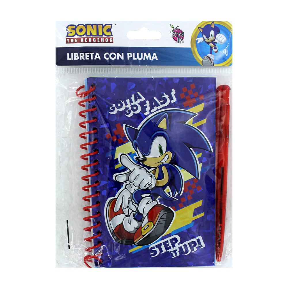 Libret con pluma Sonic