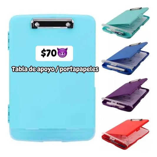 Tabla de apoyo portapapeles