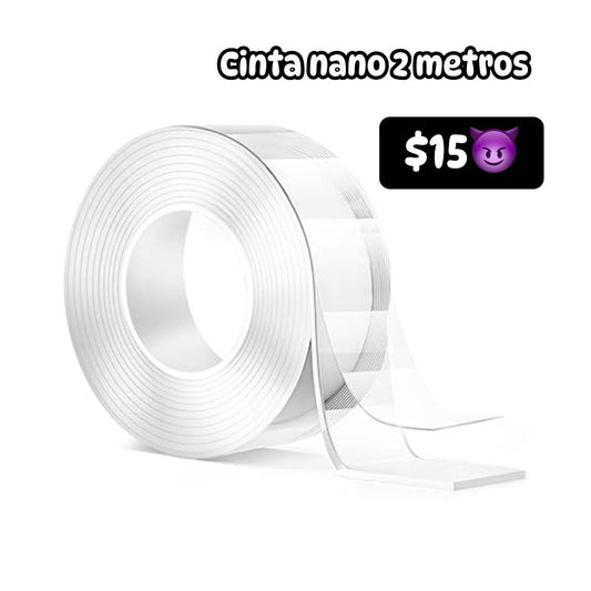 Cinta nano doble cara 2 metros