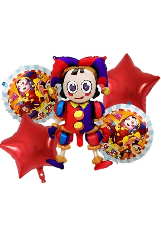Bouquet 5 globos digital circus