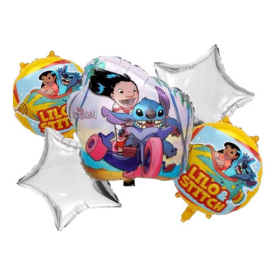 Bouquet 5 globos stitch