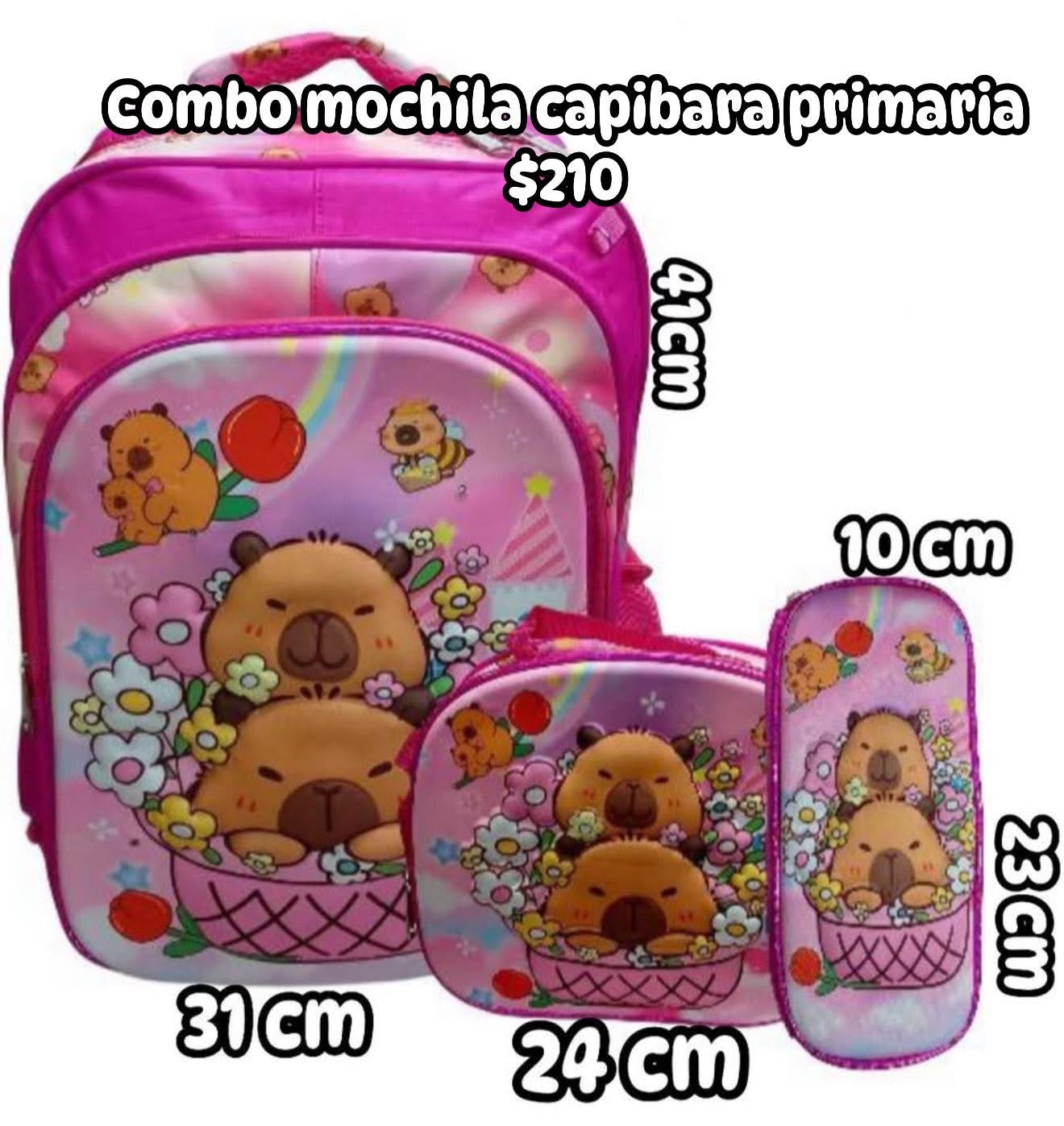 Mochila combo primaria capibara NIÑA