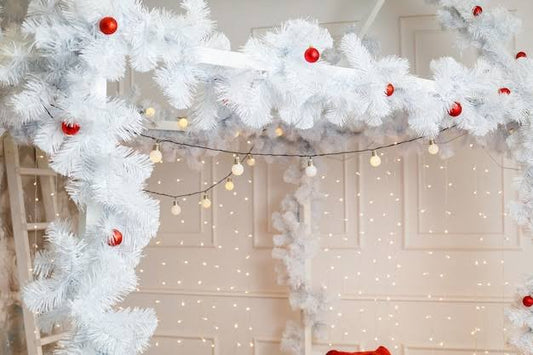 Guía navideña blanca