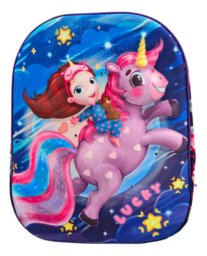 Mochila preescolar sencilla con luz