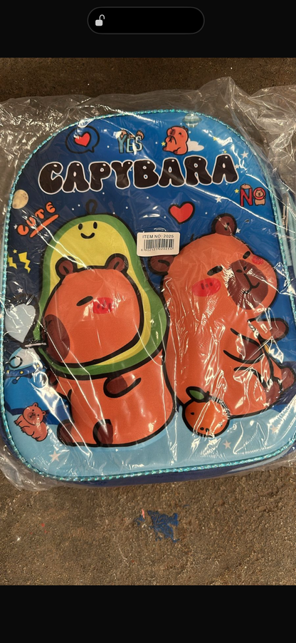 MOCHILA PREESCOLAR CAPIBARA NIÑO