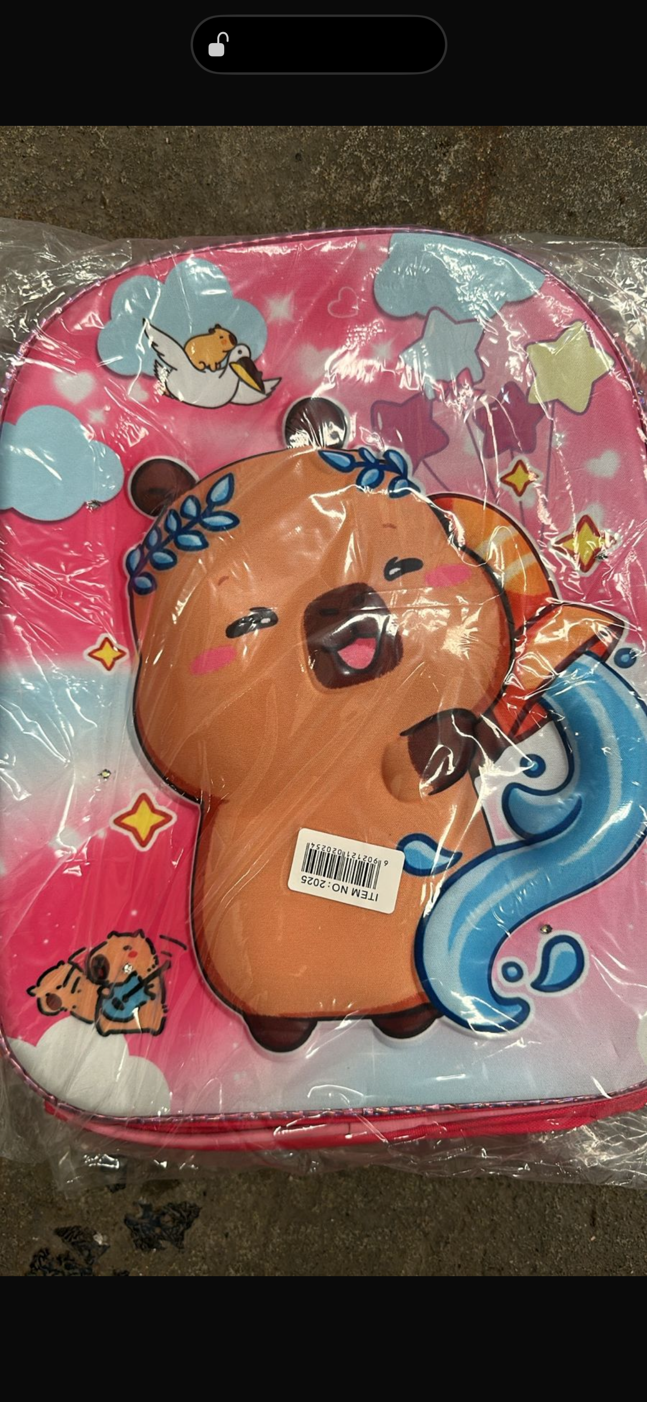 MOCHILA PREESCOLAR CAPIBARA NIÑA