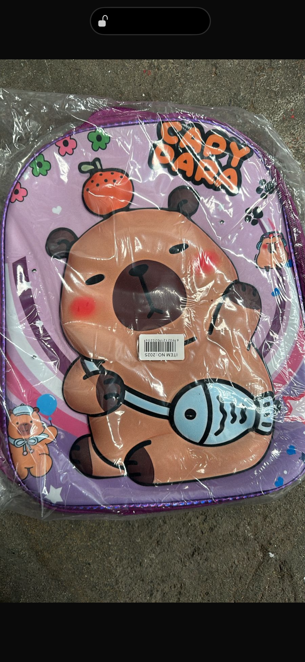 MOCHILA PREESCOLAR CAPIBARA NIÑA