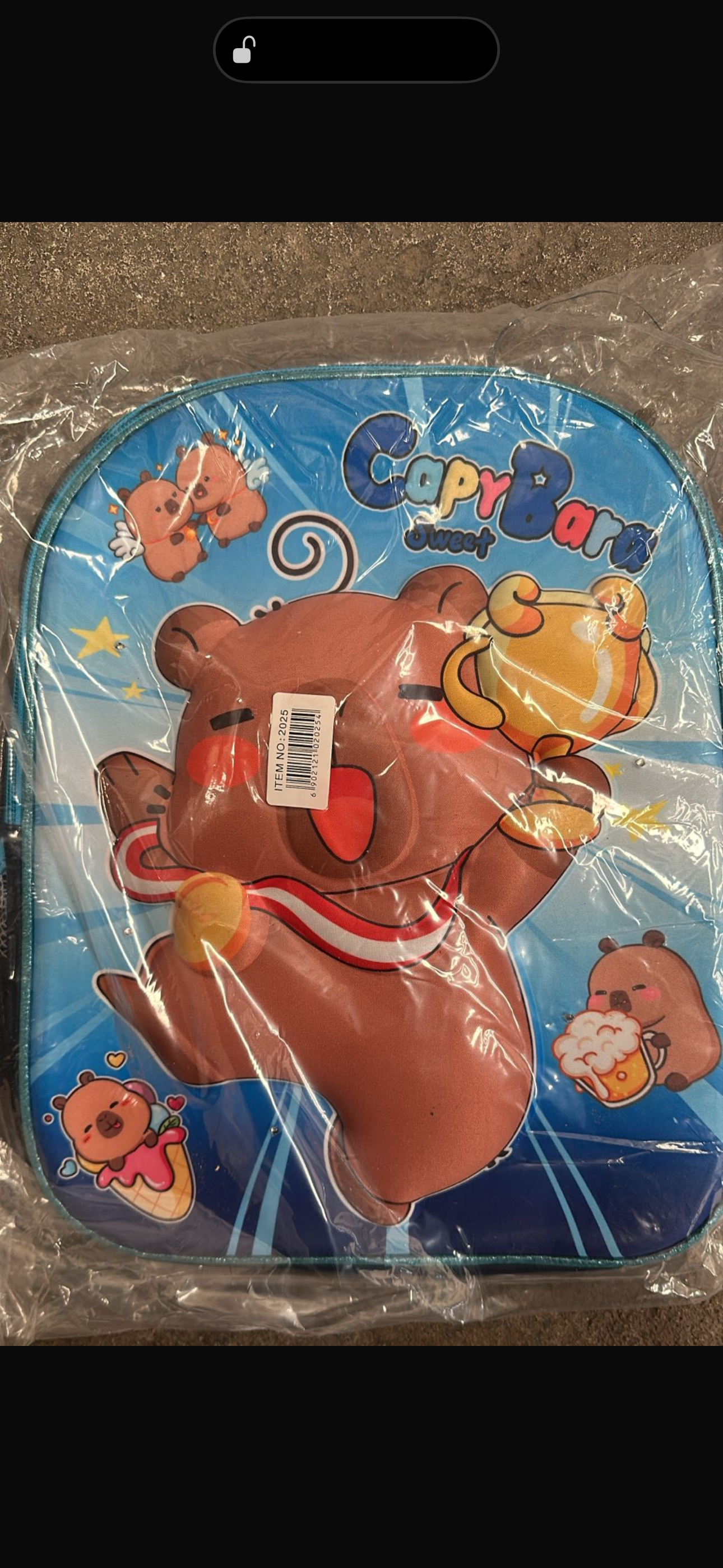 MOCHILA PREESCOLAR CAPIBARA NIÑO