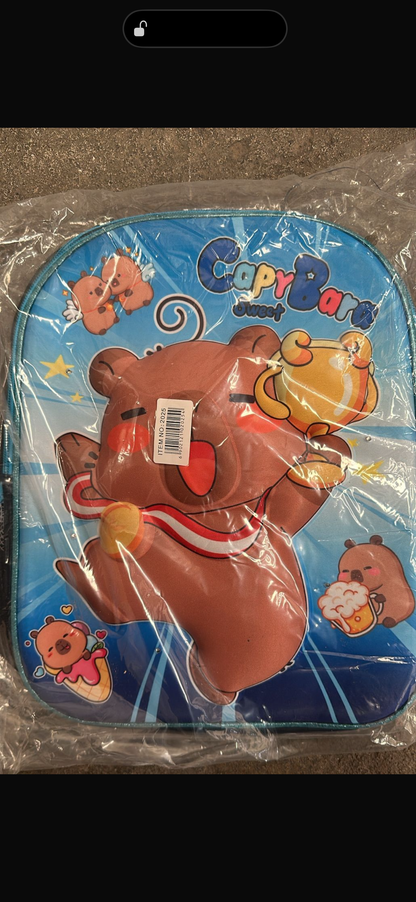 MOCHILA PREESCOLAR CAPIBARA NIÑO