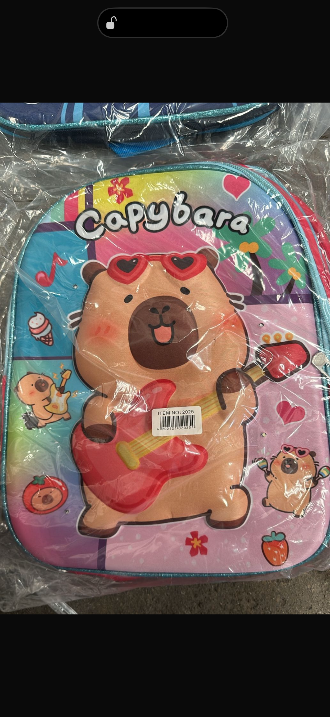 MOCHILA PREESCOLAR CAPIBARA NIÑA
