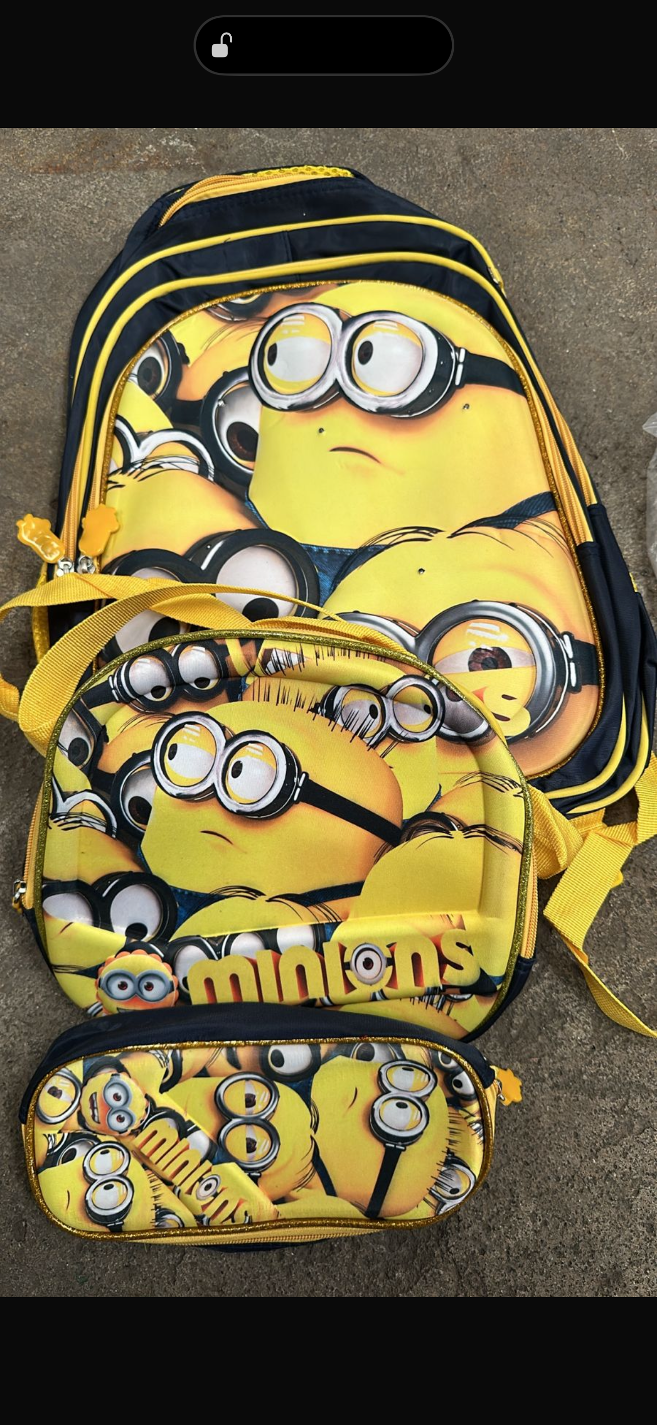 MOCHILA TRIPLE PRIMARIA MINIONS