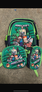 MOCHILA TRIPLE PRIMARIA MINECRAFT