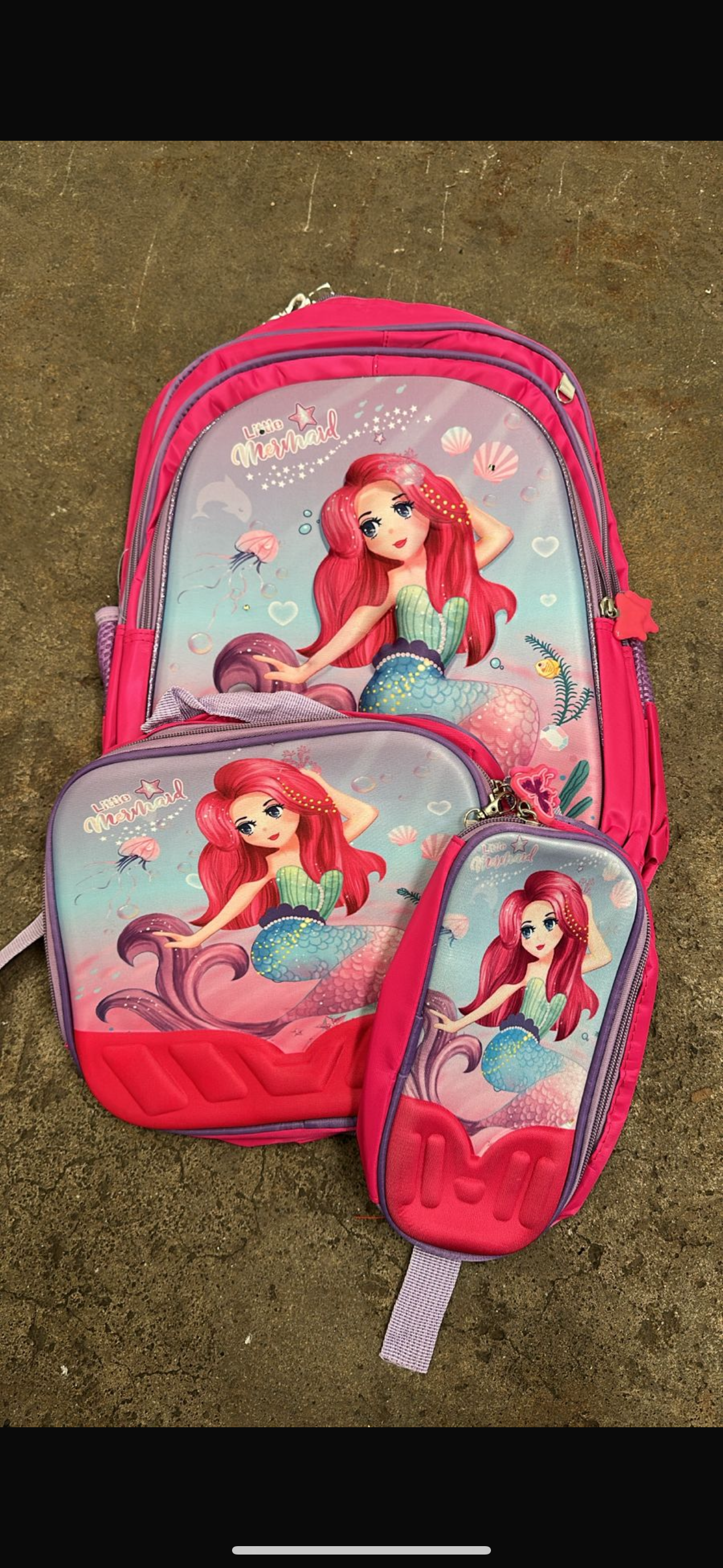 MOCHILA TRIPLE PRIMARIA sirena