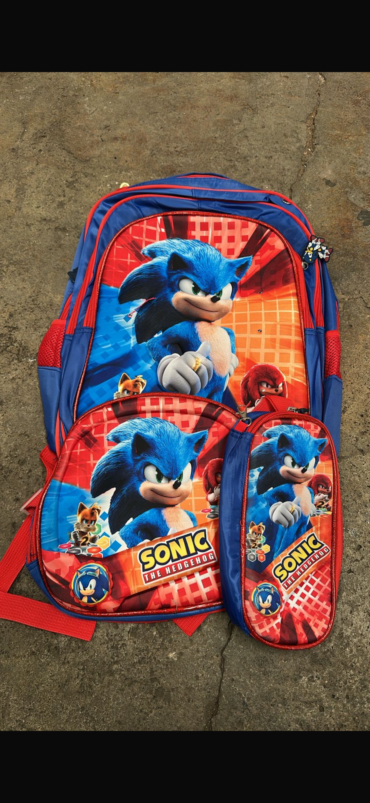 MOCHILA TRIPLE PRIMARIA sonic