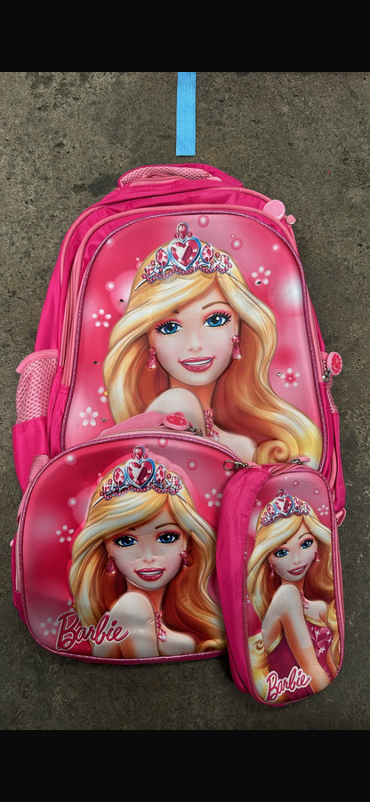 MOCHILA TRIPLE PRIMARIA Barbie
