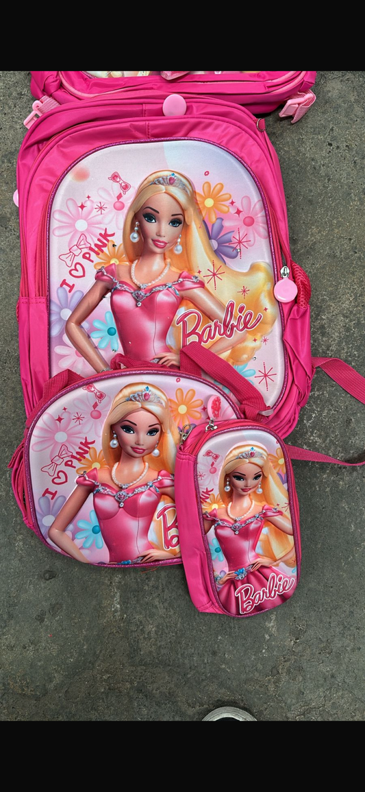 MOCHILA TRIPLE PRIMARIA Barbie