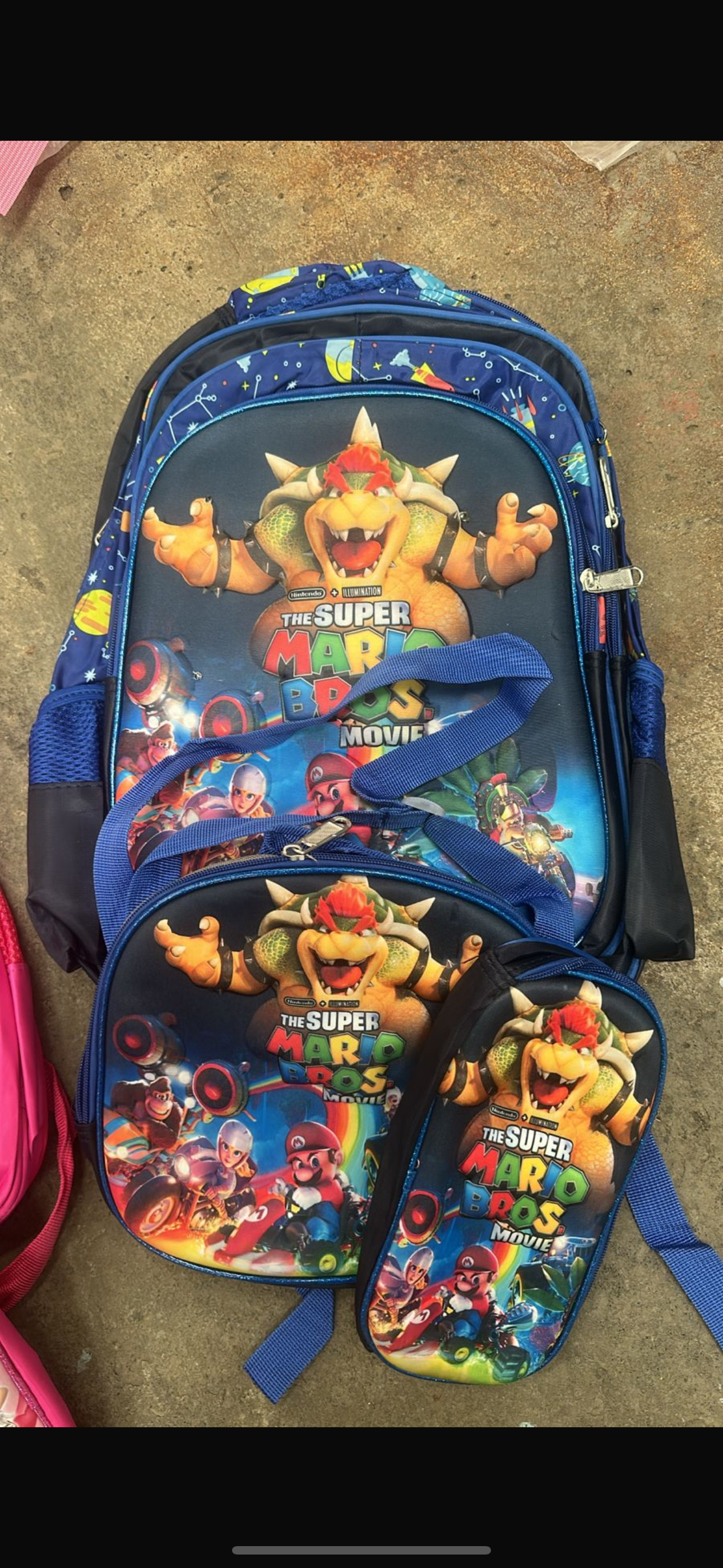 MOCHILA TRIPLE PRIMARIA Mario bross