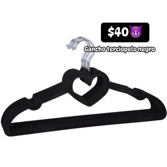 GANCHO NEGRO TERCIOPELO