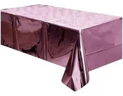Mantel metálico rosa