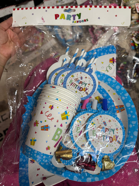 kit fiesta azul happy birthday