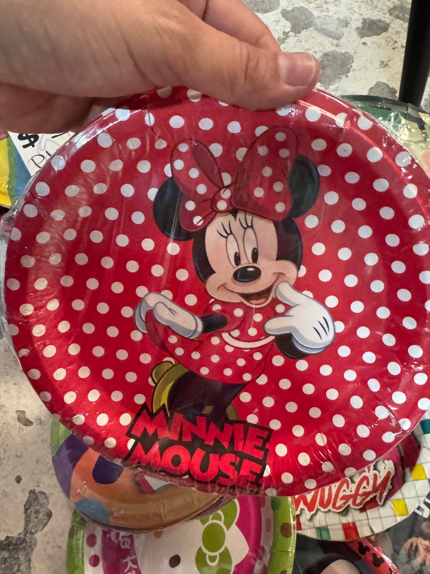 plato pastelero minni mouse
