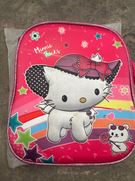 LONCHERA CON LUZ GATITA SOMBRERO