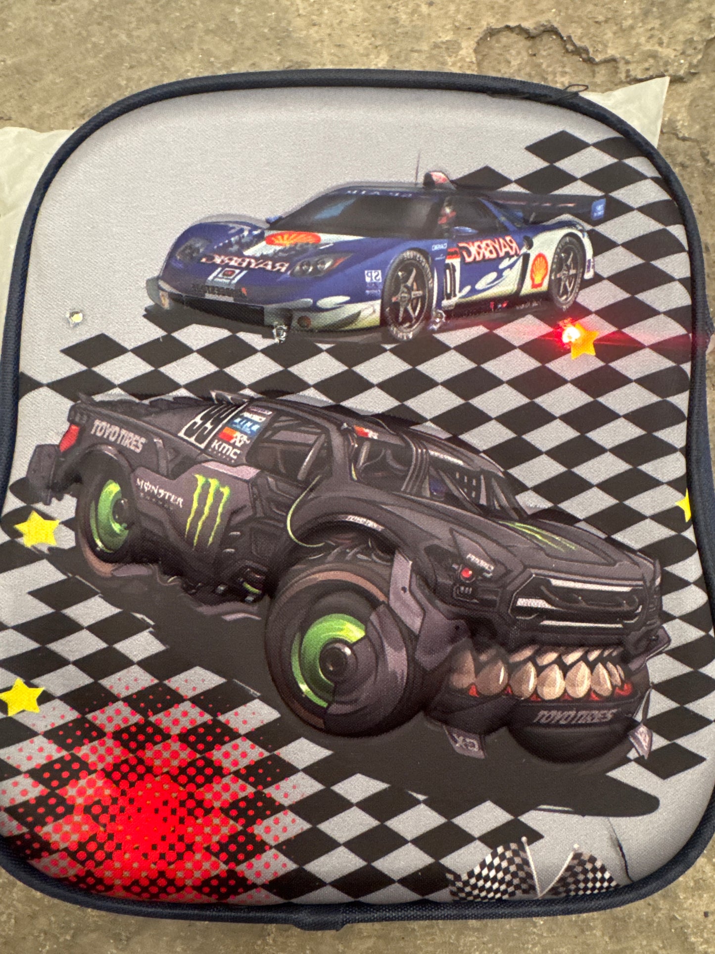 LONCHERA CON LUZ 2carros