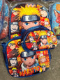 MOCHILA TRIPLE PREESCOLAR NARUTO