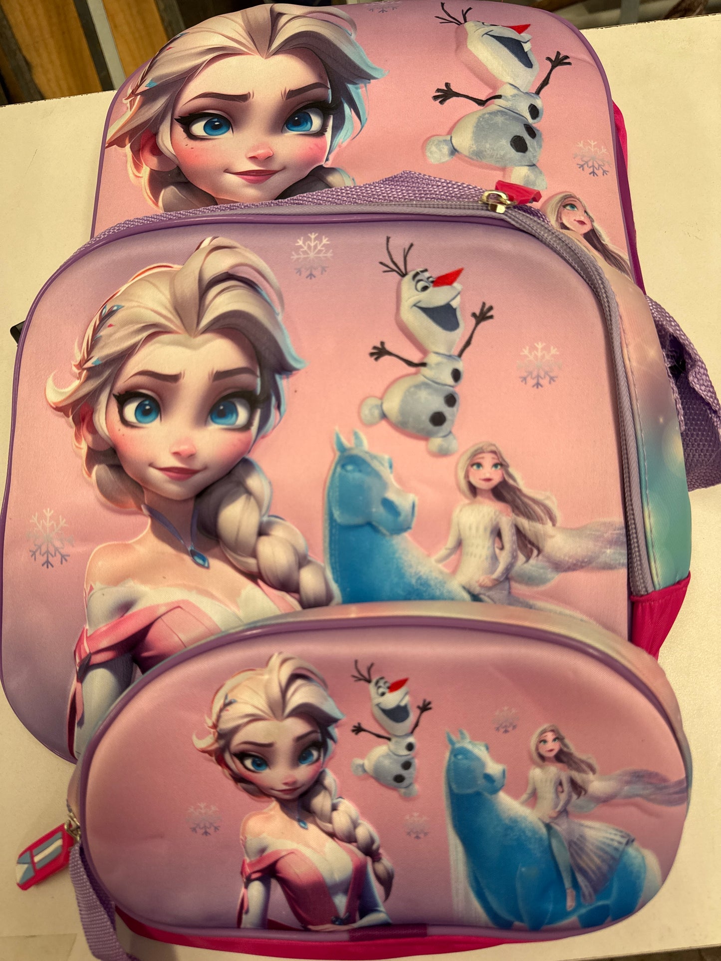 MOCHILA TRIPLE PREESCOLAR FROZEN