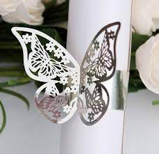 mariposa anillo plata